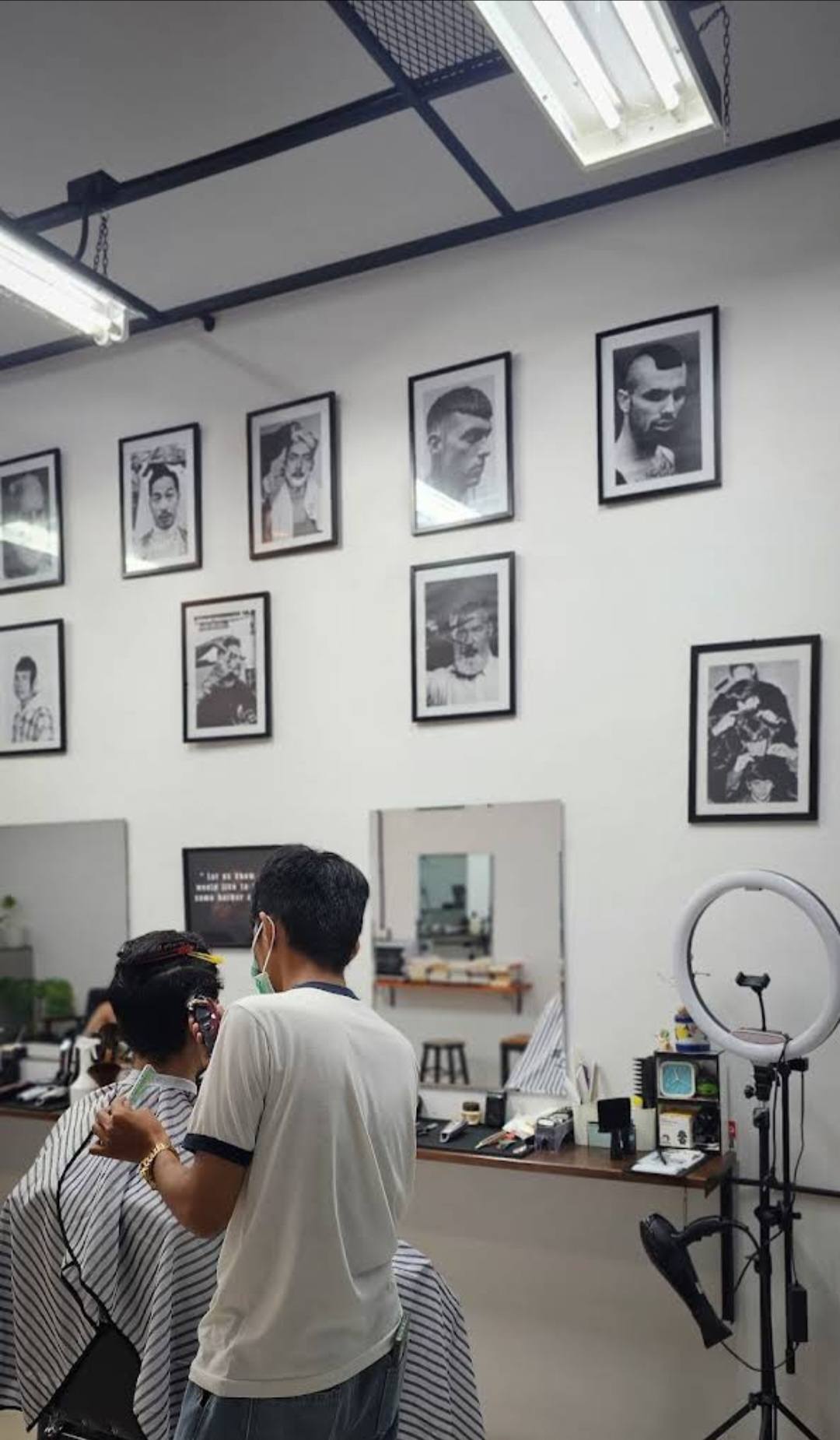 Inside StreetMan Barber Phuket